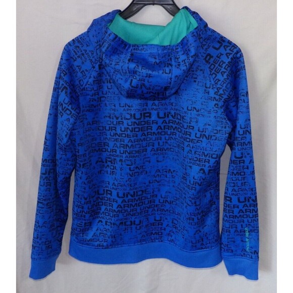 Under Armour Men's Medium Full Zip Hoodie Sweatshirt Jacket Blue - Picture 4 of 8